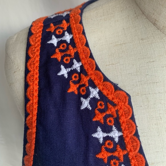 NWOT Hatley blue cotton dress with embroidery size XS - Picture 8 of 12